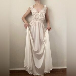 Vintage Lace Princess Nightgown Slip Dress